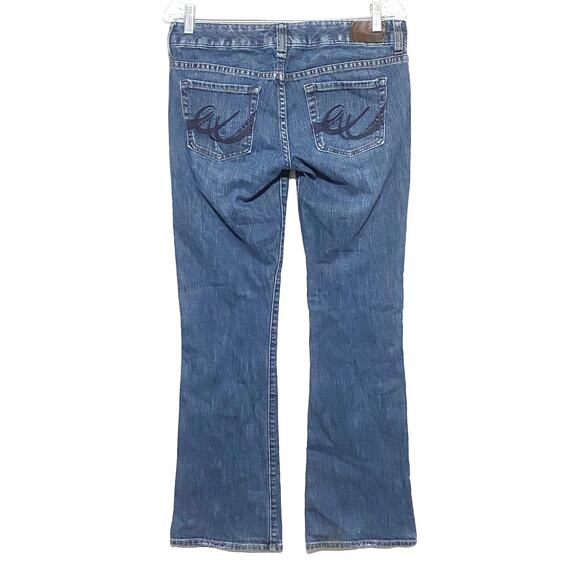 Express Jeans Stella Boot Cut Womens 4R 4 Regular Stretch Thick Stitch Pockets - Picture 1 of 9